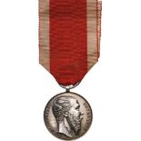 Military Merit Medal, Type 2, instituted in 1863 Breast Badge, 35 mm, Silver, original suspension