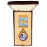 Masonic Decoration, Liverpool Simmarian Club Breast Badge, 44 mm, ilt Silver, British hallmark and