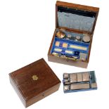 Rare military essentials box Crystal and silver with Boborykine`s arms, large clear and varnished