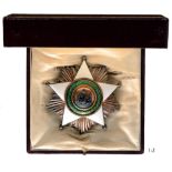 ORDER OF THE AFRICAN REDEMPTION Grand Cross Star, 1st Class, instituted in 1879. Breast Star, 85 mm,