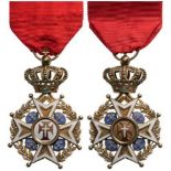 MILITARY ORDER OF CHRIST Knight's Cross, 5th Class, instituted in 1789. Breast Badge, 62x38 mm, gilt