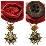 ORDER OF THE LEGION OF HONOR Officer’s Cross Miniature, July Monarchy (1830-1848). Breast Badge,