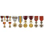 Group of 7 Decorations Yser Campaign Medal (instituted in 1918), Victory Medal (instituted in