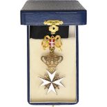 THE SOVEREIGN MILITARY ORDER OF MALTA Commander's Cross, Military Division, instituted in 1113. Neck