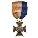 Officer’s Long Service Cross, XXXV Years, instituted in 1866 Breast Badge, gilt Silver, 28 mm,