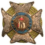 MILITARY ORDER OF SAINT FERDINAND Grand Cross Star, instituted in 1811. Embroided Star, 72 mm,