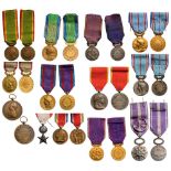 Lot of 13 Medals of various Philanthropic Societies, different models Breast Badges, gilt or