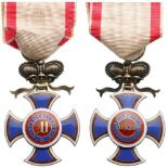 ORDER OF DANILO I Officer’s Cross, 4th Class, 1861 Type, instituted in 1853. Breast Badge, 39 mm,