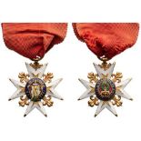 MILITARY ORDER OF SAINT LOUIS, INSTITUTED IN 1693 Knight's Cross, Louis XVIII (1814-1824) Type,