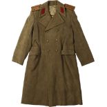 RPR Infantry Greatcoat and visor Hat for Lieutenant colonel, md. 1952 Made in khaki cloth, soviet