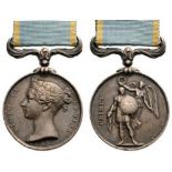 Crimea Medal, instituted in 1854 Breast Badge, 35 mm, Silver, Queen Victoria profile, original