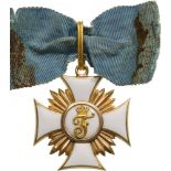 ORDER OF FRIEDRICH Officer's Cross, 2nd Type, 3rd Class, instituted in 1830. Breast Badge, 35 mm,