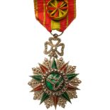 ORDER OF NICHAN AL IFTIKHAR  Officer’s Cross, 4th Class, Ali Bey Period (1882 - 1902). Breast Badge,