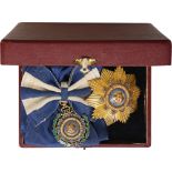 ORDER OF CARLOS MANUAL CESPEDES Grand Cross Set, 1st Class, instituted in 1926. Sash Badge, 61x50