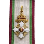 ORDER OF CIVIL MERIT, 1891 Grand Cross, 1st Class Badge, 2nd Type, instituted in 1891. Sash Badge,