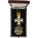 Group of 2 Decorations Civil Decoration Gold Cross I Class, 1st Type with cypher LL II, Silver Medal