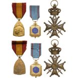 Group of 3 Decorations War Cross (instituted in 1915), Commemorative War Medal 1914-1918 (instituted