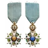 ORDER OF THE SOUTHERN CROSS Knight's Cross, instituted in 1822. Breast Badge, 55,5x36,5 mm, GOLD and