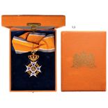 ORDER OF THE ORANGE NASSAU Commander’s Cross, Civil Division, 3rd Class, instituted in 1892. Neck