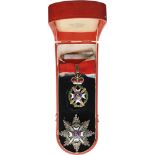 ORDER OF TAKOVO Grand Officer's Set, 2nd Class, (Mihailo Obrenovic IV), instituted in 1865. Neck