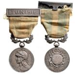 Colonial Medal, Early Model of the French Mint Breast Badge, 30 mm, Silver, signed Georges