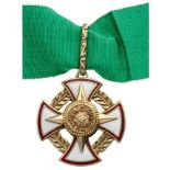 ORDER OF THE MAGISTERIAL PALMS Commander's Cross. Neck Badge, 43 mm, gilt Silver, hallmarked "