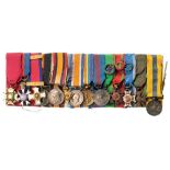 Personal Group of 14 Miniatures Order of the Bath KCB Military Division, Order of St. Michael and