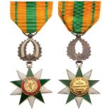 ORDER OF MERIT Knight’s Cross, 5th Class, instituted in 1970. Breast Badge, 37 mm, silver,