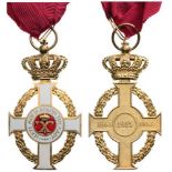 ORDER OF GEORGE I Commander's Cross, 3rd Class, Civil Division, instituted in 1915. Neck Badge,