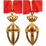 ORDER OF THE ORTHODOX PATRIARCHATE OF JERUSALEM Commander’s Cross. Neck Badge, gilt Bronze, 110x44