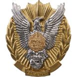 RSR - BADGE FOR "COSMONAUTS" Breast Badge, 64x55 mm, gilt Bronze, multipart construction, with pin