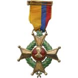 MILITARY ORDER OF SAN MATEO 2nd Class Cross, instituted in 1914. Breast Badge, 50 mm, gilt Silver,