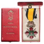 ORDER OF MILITARY MERIT, 1891 5th Class Cross (Knight) with Crown, instituted in 1900. Breast Badge,