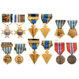 Lot of 6 Decorations Political Deportees Medal, Resistance Internee Medal, Civil Prisoners and