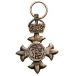THE MOST EXCELLENT ORDER OF THE BRITISH EMPIRE (M.B.E.) 5th Class Member Badge Miniature, instituted