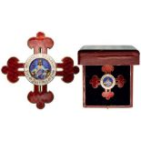 ORDER OF ALFONSO X THE WISE Grand Cross Star, instituted in 1902. Breast Star, 78 mm, gilt Silver,