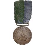 Tuiti Commemorative Medal for the Troops, instituted in 1867 Breast Badge, 36 mm, Bronze, on the