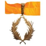 ORDER OF PUBLIC INSTRUCTION Commander’s Cross, 3rd Class, instituted in 1927. Neck Badge, 60x53