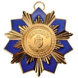 ORDER OF NATIONAL MERIT Commander's Cross, 3rd Class, instituted in 1997. Neck Badge, 66 mm, gilt