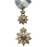 ORDER OF THE IMMACULATE CONCEPTION OF VILA VICOSA 2nd Class Set, instituted in 1818. Neck Badge,