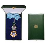 ORDER OF THE SOUTHERN CROSS Grand Cross Set. Sash Badge, gilt Silver, original suspension device,