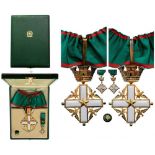 ORDER OF MERIT OF THE ITALIAN REPUBLIC Commander’s Cross, 3rd Class, instituted in 1951. Neck Badge,