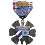 Merit Decoration, instituted in 1921 Breast Badge, 48 mm, Silver, superimposed part silver,