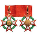 NATIONAL ORDER Commander’s Cross, 3rd Class, instituted in 1961. Breast Badge, gilt Silver, 56 mm,