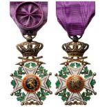 ORDER OF LEOPOLD Officer's Cross, 4th Class, 2nd Type Military, instituted in 1832. Breast Badge,