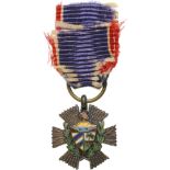 Merit Decoration in Miniature, instituted in 1921 Breast Badge, 13 mm, Silver, superimposed part