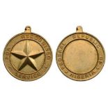 Medal for Recognized Service Breast Badge, gilt bronze, 36 mm, suspension ring is missing. I