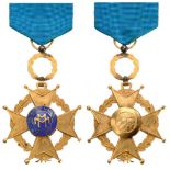 ORDER OF MILITARY MERIT Knight’s Cross for good conduct (blue ribbon), 4th Class, instituted in