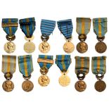 Lot of 6 Decorations Orient Commemorative Medals (3), Levant Commemorative Medal, MiddleEast 1956