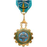 ROYAL ORDER OF LABOR MERIT Officer's Cross, instituted in 1966. Breast Badge, 45 mm, gilt Brass,